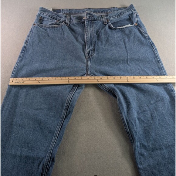 Levis 505 Men Jeans Color is Blue Size W38XL34 Straight Flex - Picture 10 of 16